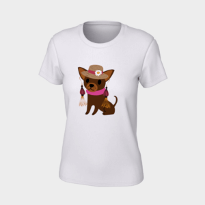 Mascot With An Ascot Women's Slim Fit T-Shirt