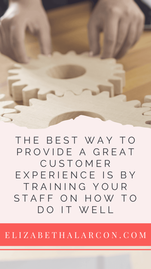 ELIZABETH ALARCON - PINTEREST - The Best Way to Provide a Great Customer Experience is by Training Your Staff on How To Do It Well