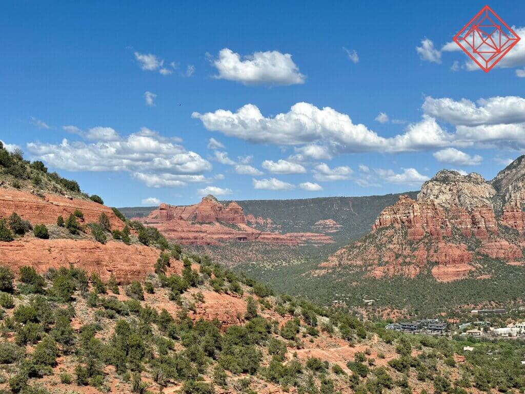 ELIZABETH ALARCON - SEDONA ARIZONA FROM SEDONA VIEW TRAIL